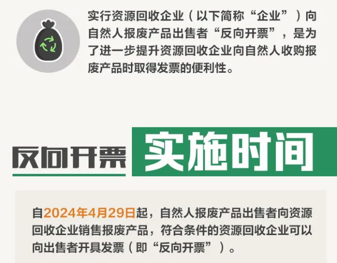 资源回收企业“反向开票”是个啥政策？如何开具发票？-爱博绿