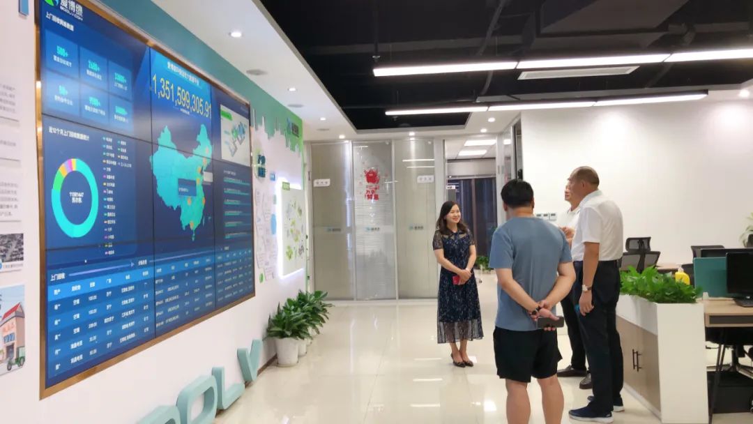 全国人大代表张全收同企业家杨广立莅临爱博绿考察