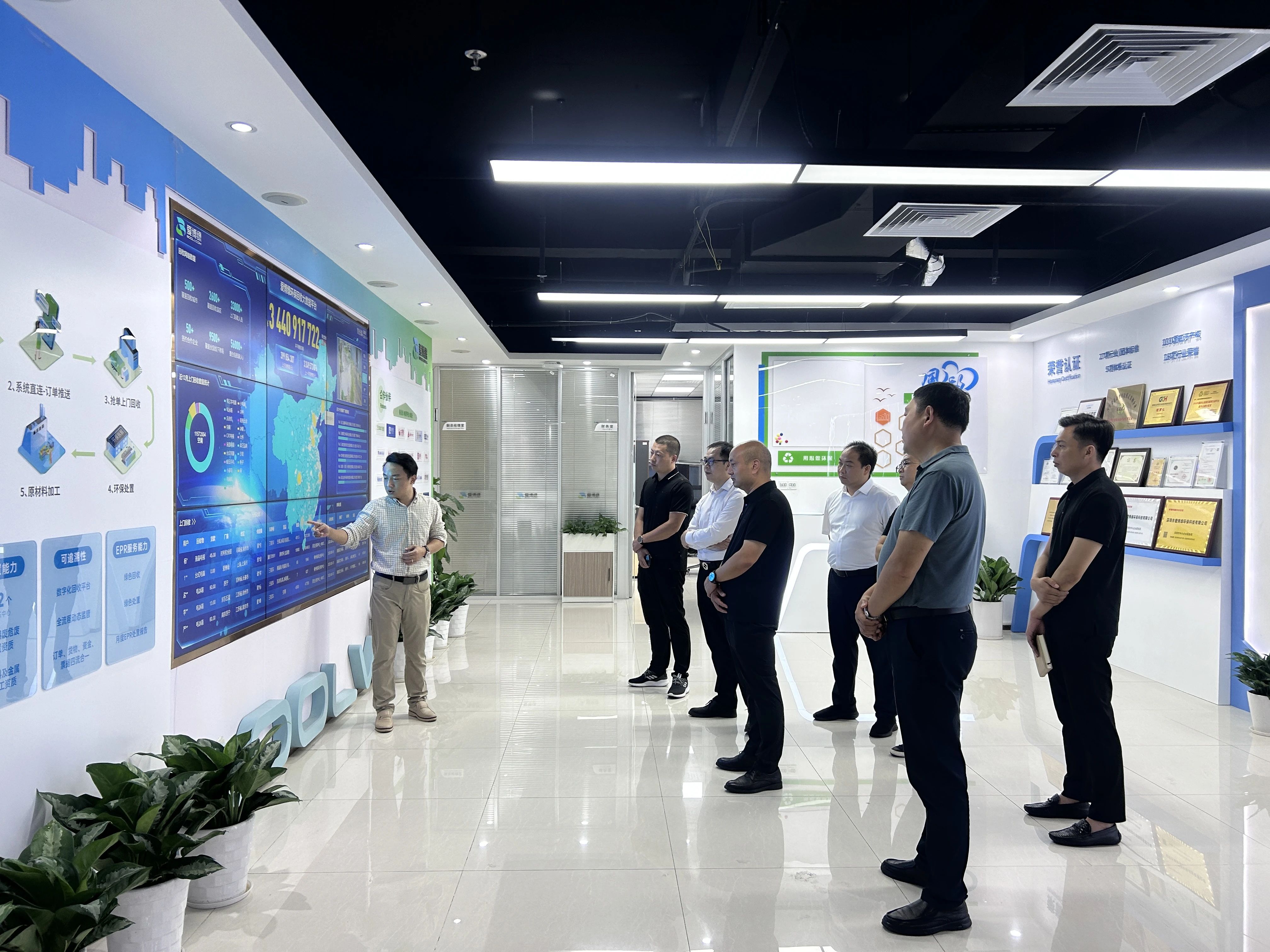 石泉县副县长一行莅临爱博绿考察交流，推进循环产业基地落地运营